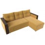Угловой диван Валенсия Лайт (микровельвет жёлтый) - Изображение 5